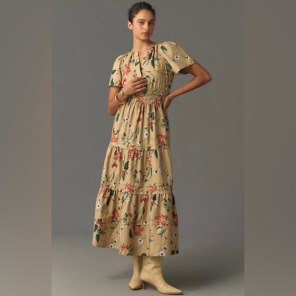 Anthropologie Dresses & Skirts - Anthropologie The Somerset Maxi Floral Dress Size L